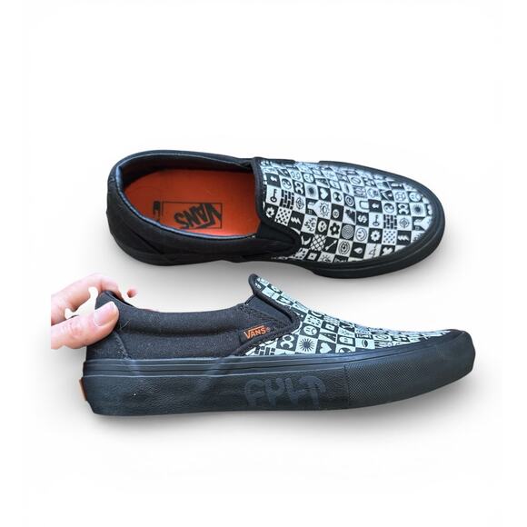 Vans x Cult Slip-On Pro BMX in black checkerboard Size US Men 7